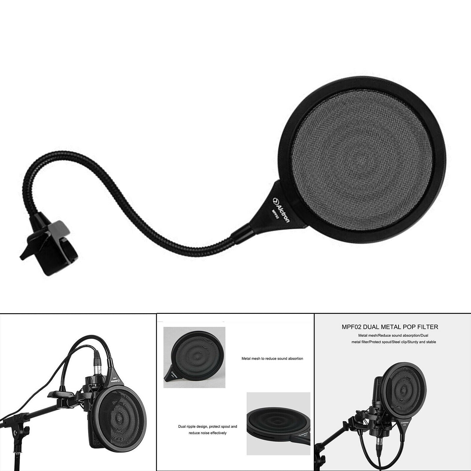 Mic Filter Shield Windscreen for Microphone Stabilizing Arm Professional