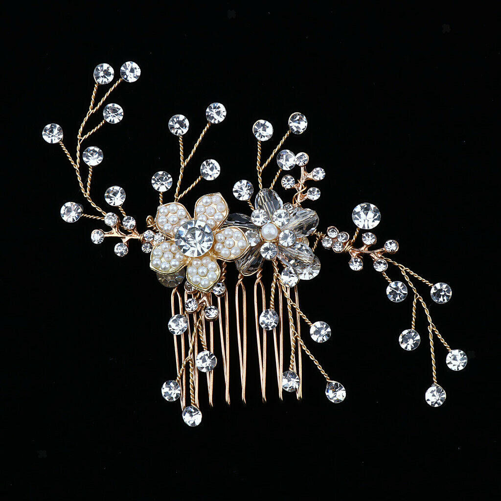Bridal Hair Accessories Hair Comb with Crystal Rhinestone For Wedding Party