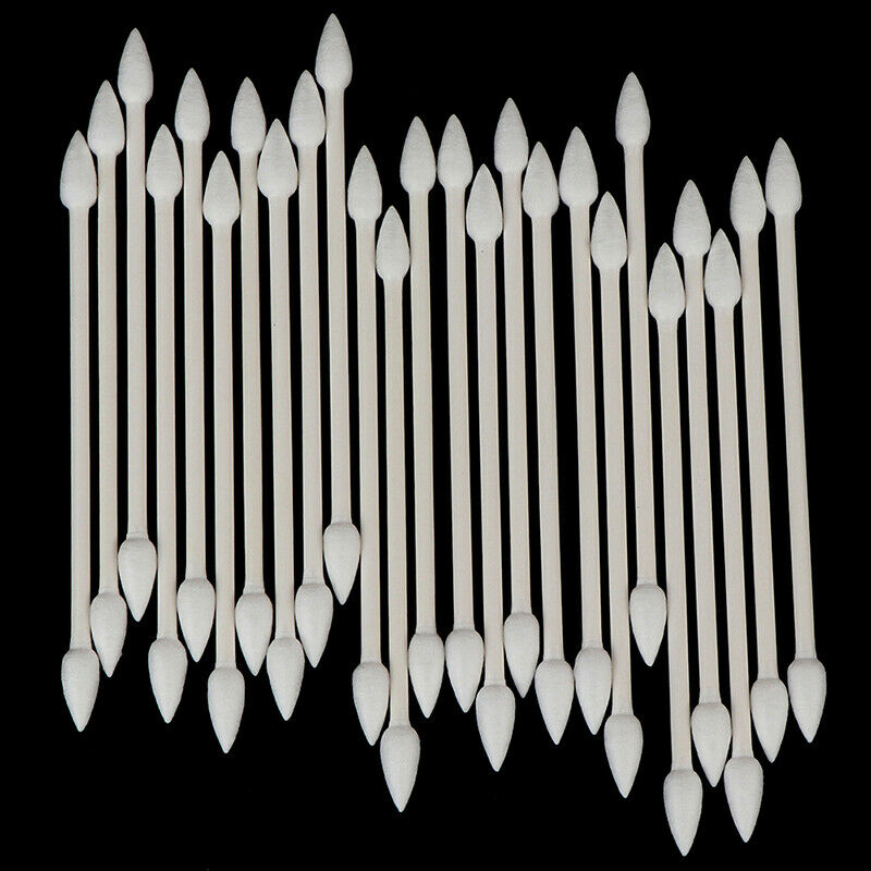 25Pcs Cotton Disposable Stick Cleaning Tool For Earphone Charge Port JCAUJ Kt