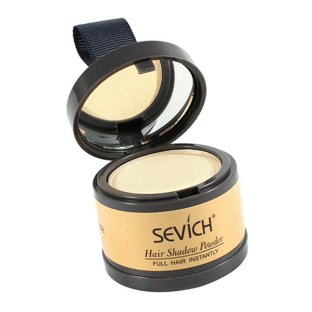 4g Matte Hairline Powder with Mirror Hair Roots Cover Shade Light Golden