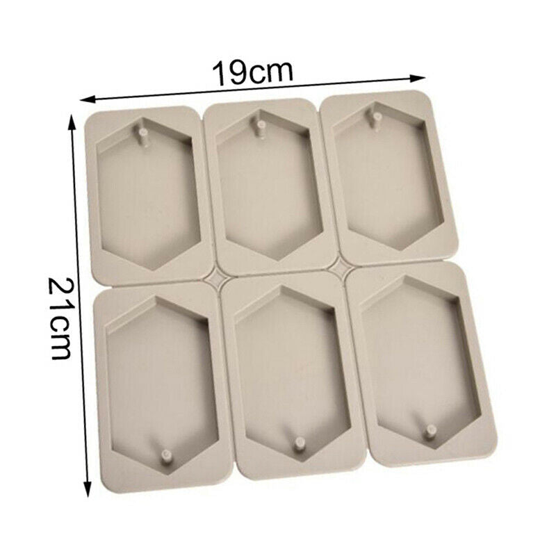 DIY Silicone Tablets Molds Hanging Ornaments Wax Molds Flower Soap MoldBDAU