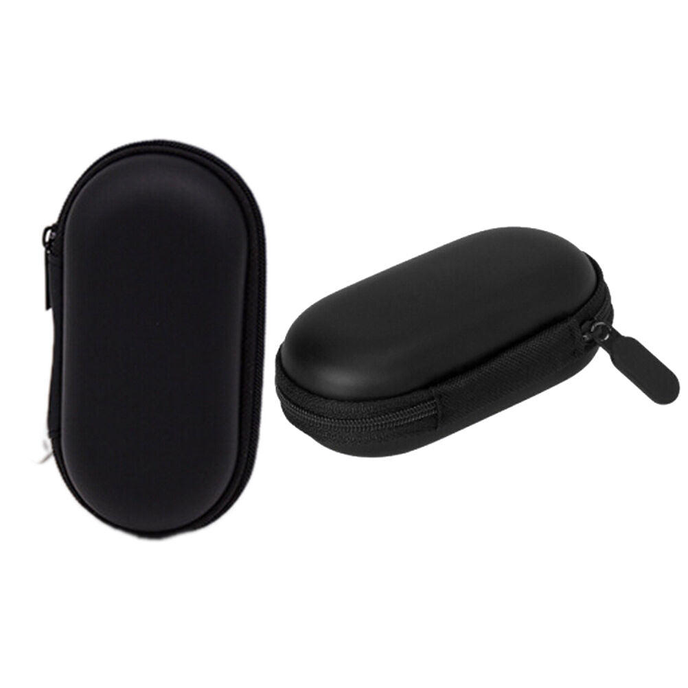 Black Hard Case Storage Bag Box For TF Card Earphone Headphone Earbuds WYL S Qx