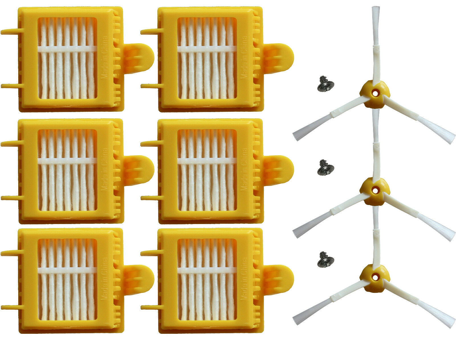 Hepa Filter Brush 3 arm side kit for iRobot Roomba 700 series 761 770 780 790