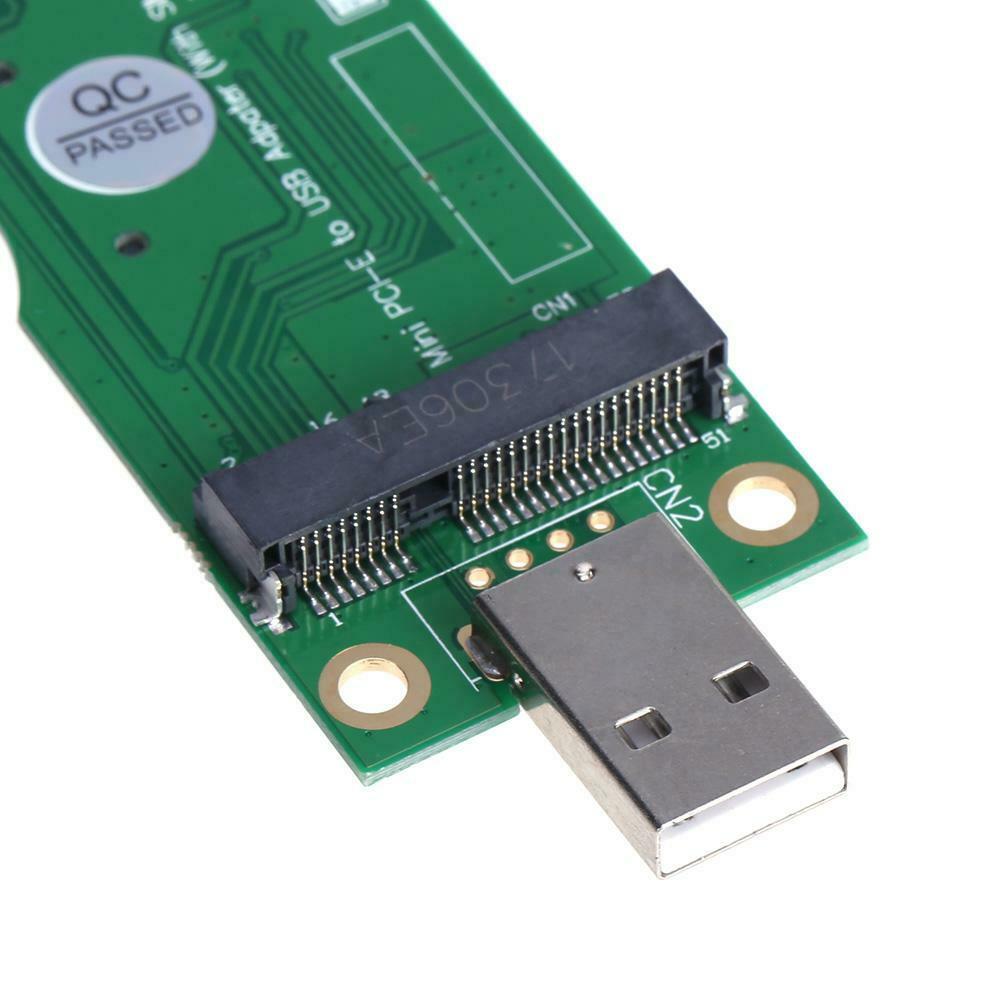Mini Wireless PCI-E to USB Adapter with SIM 8Pin Card Slot for WWAN/LTE Module
