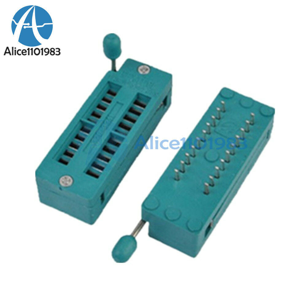 2PCS ZIF 20-pin 20 Pins Test Universal IC Socket 20 Pin DIP 2.54mm