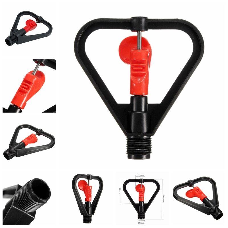DN15 Yard Garden Lawn Irrigation 360° Rotation Water Sprinkler Head Plast.l8