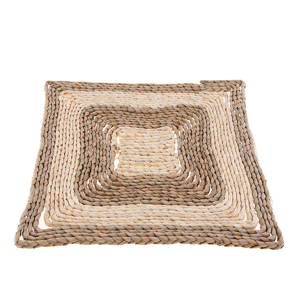 Rustic Handmade Woven Cushion Chair Pad Braided Seat Floor Pillow Patio