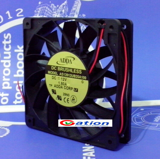 For ADDA AS12012UB25A100 Axial flow fan DC12V 1.80A 120*120*25mm 2pin