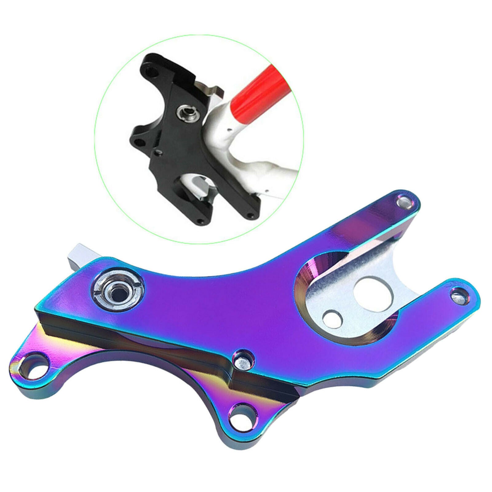 Alloy Bike Disc Brake Bracket Adapter Holder Bicycle Brake Seat Conversion