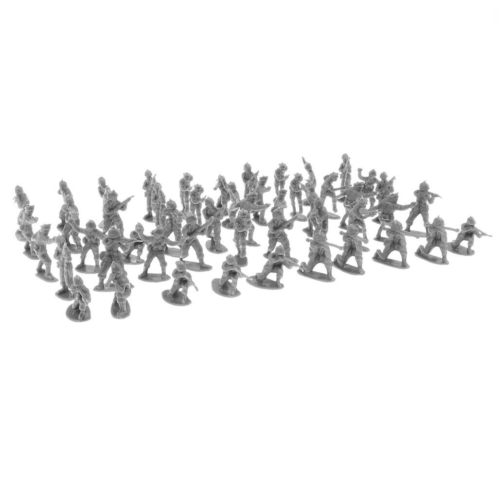 300 lot Black 2cm Soldier Army Men Figures Sand Scene Accessories Toys Sets