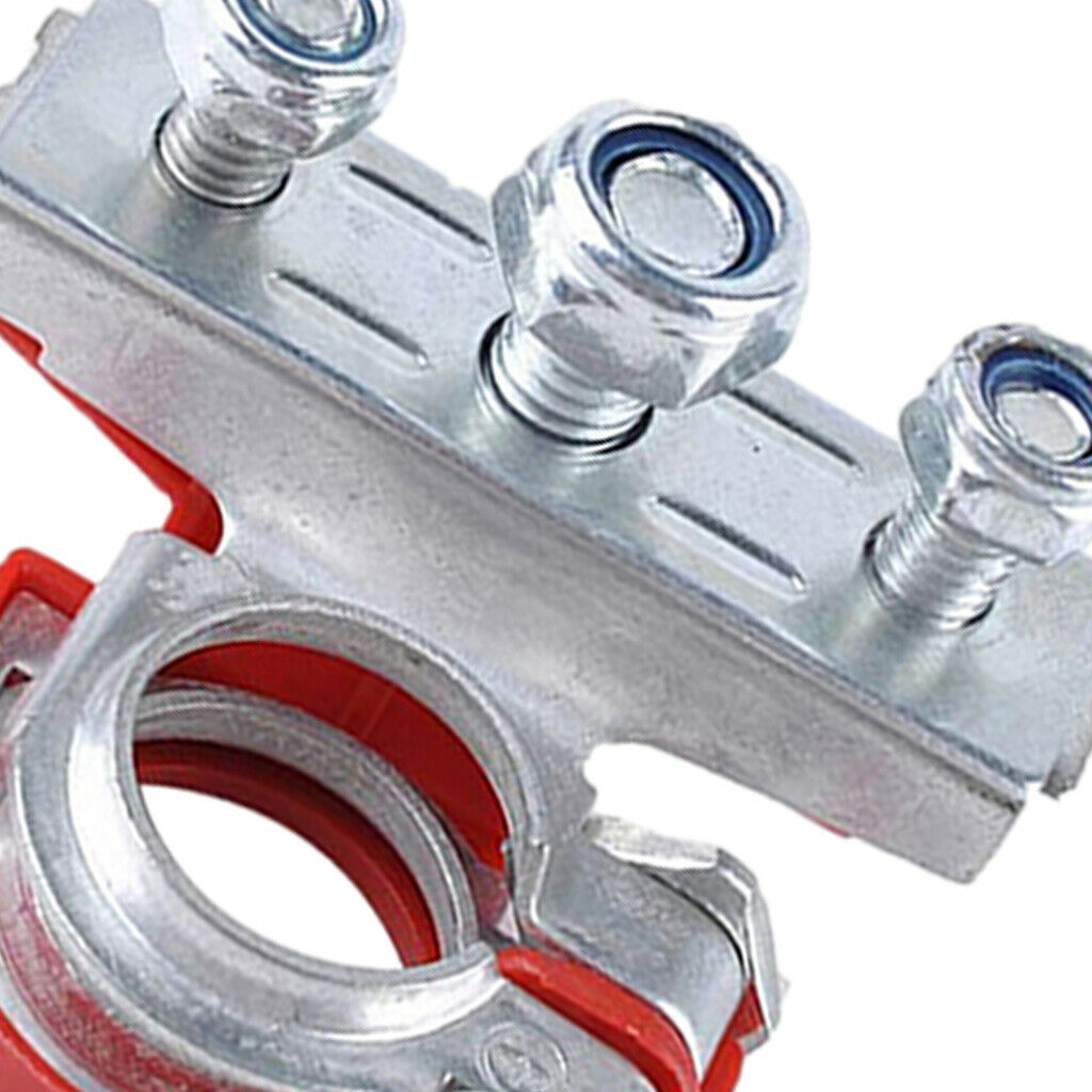 1 Pair Battery Terminals 3-Way Modified Battery Pile Head for Motorcycle