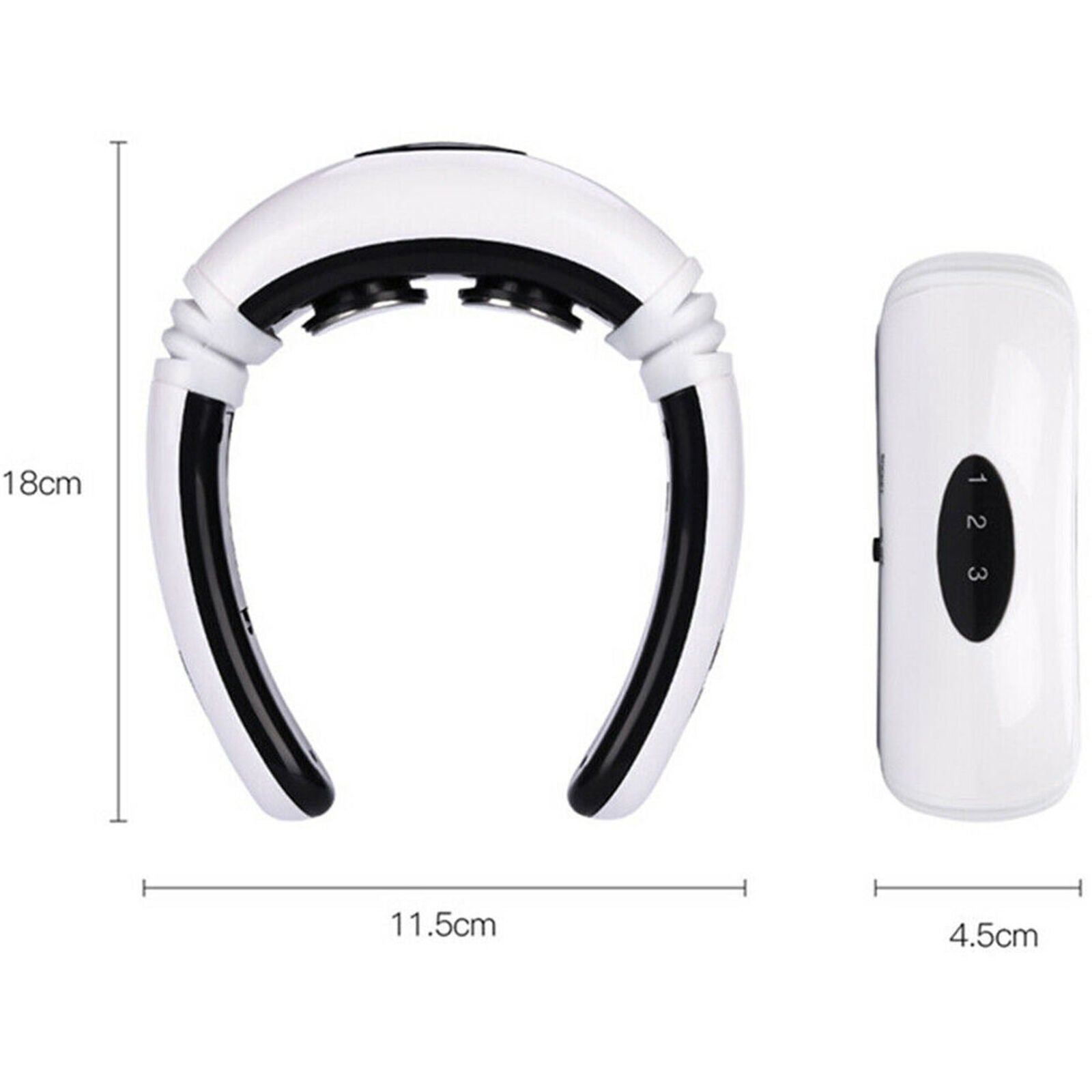 Electric Massager Pulse Back Neck Safe Care Far Infrared Pain Relax Tool Health