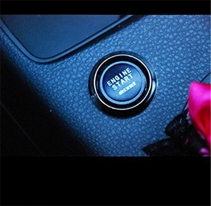 Durable 12V Car Engine Ignition Starter Push Button Switch Red Illumination Kit