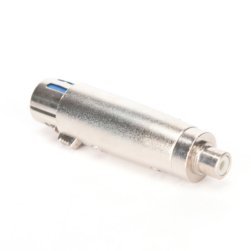 3 pin XLR FEMALE to RCA FEMALE mic MICROPHONE CABLE cord ADAPTER plug connect Tt