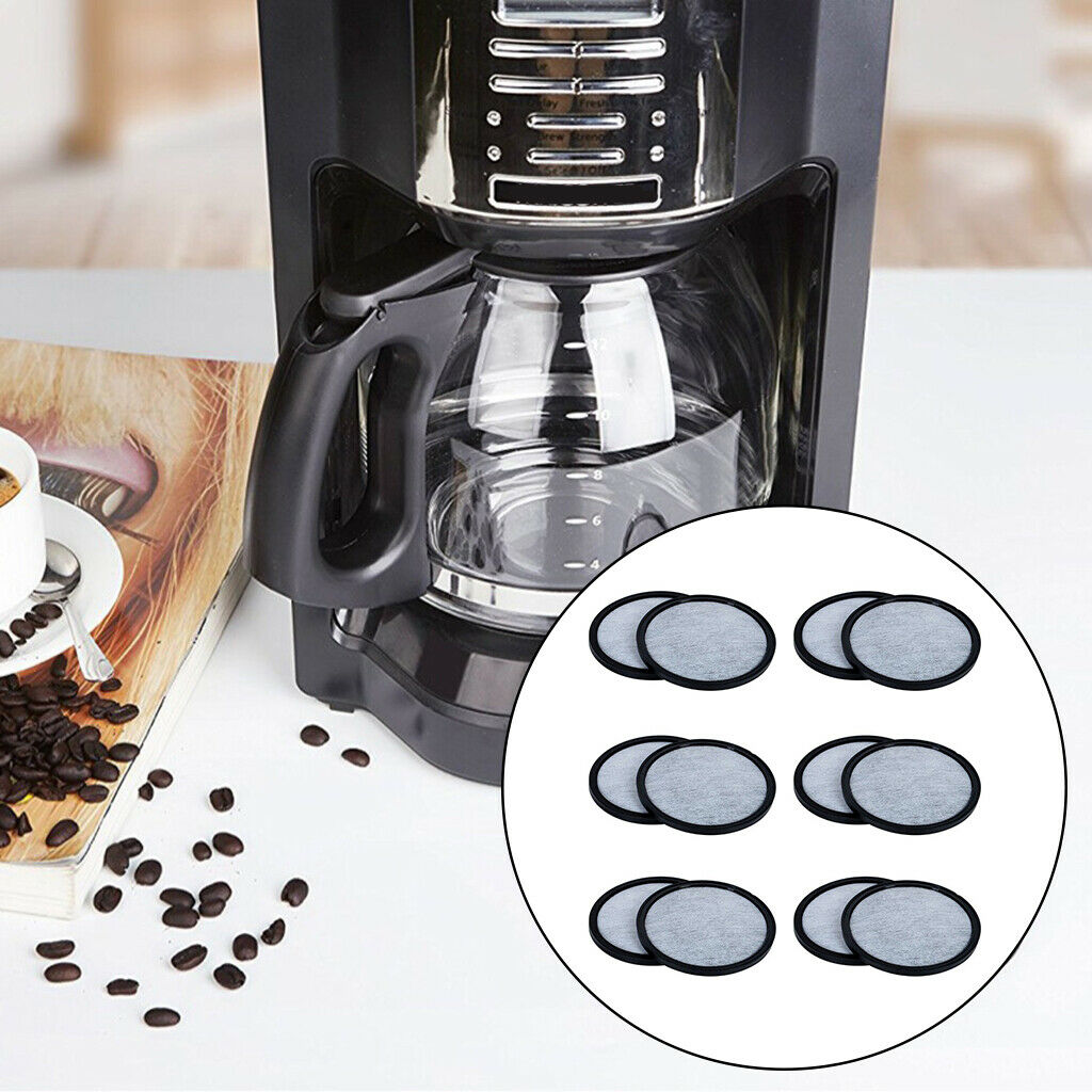 12pcs Coffee Machine Activated Charcoal Water Filter Disks for Mr. Coffee