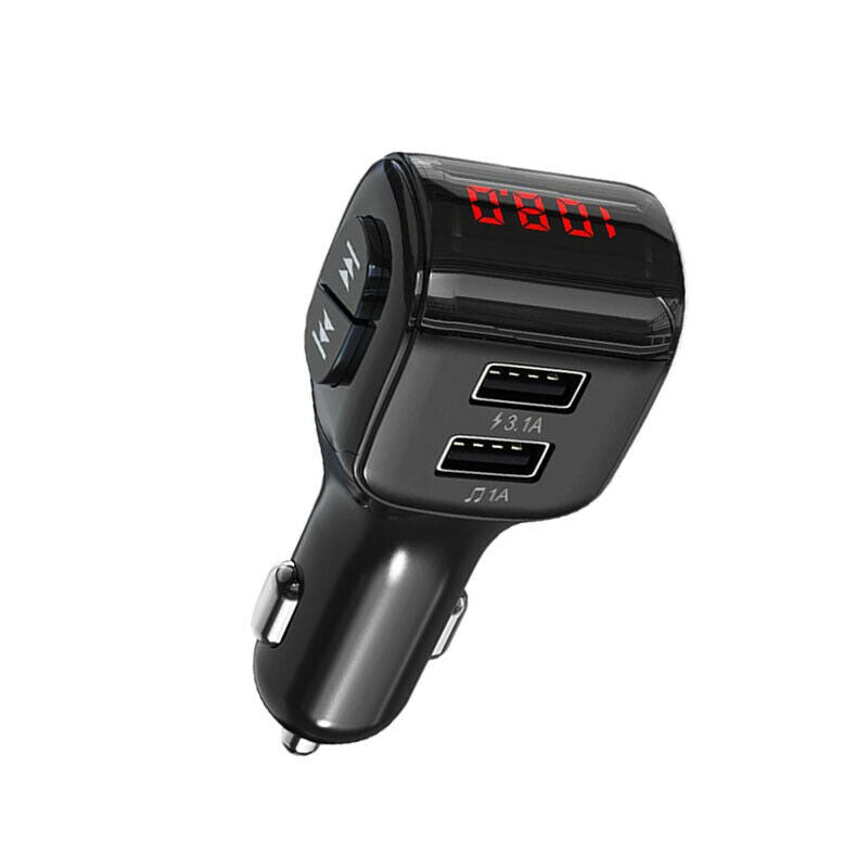 DC12V-24V Car Bluetooth Mp3 dual USB Port 3A Fast Charging Transmission FM Radio