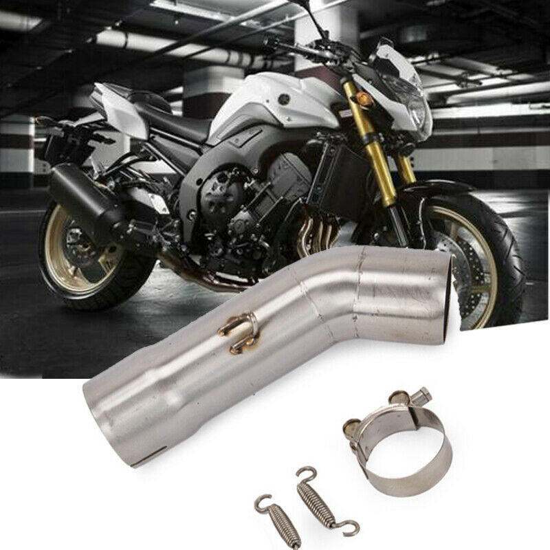 fit for FZ8 FZ8N Exhaust Motorcycle Bikes 51mm Dia Mid Link Pipe Stainless Steel