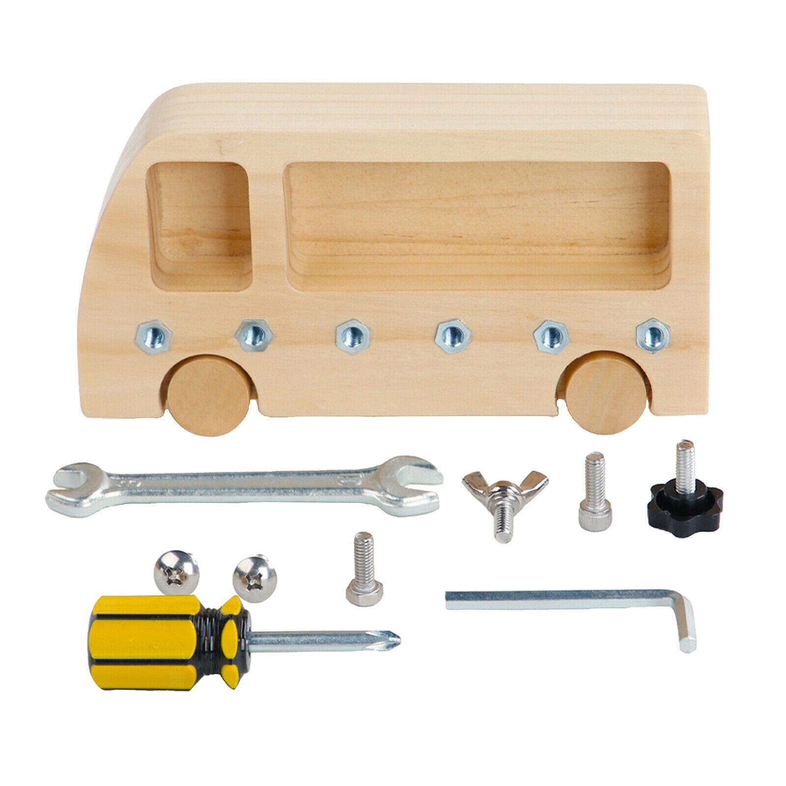 Montessori Screw Driver Board for Kids Toddlers Montessori Materials Practical