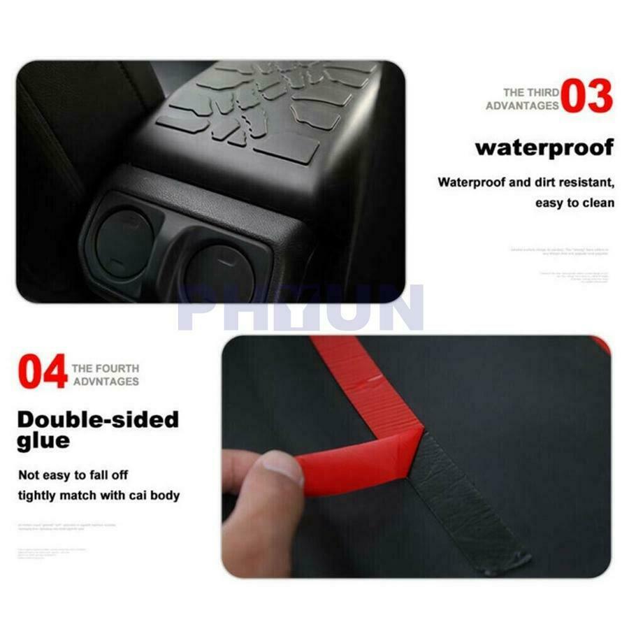 Non-slip Car Armrest Cover Pad Center Console For Jeep Wrangler JL JT 2018-2020