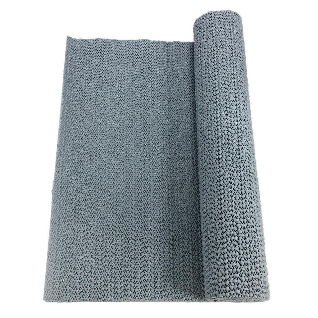 4 Rolls PVC Cabinet Shelf Drawer Liner Non-Adhesive Waterproof Non-Slip Mat for