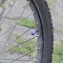 4pcs Car Motorcycle Wheel Tire Tyre Dust Valve Cap Covers -Blue Bullet Shape