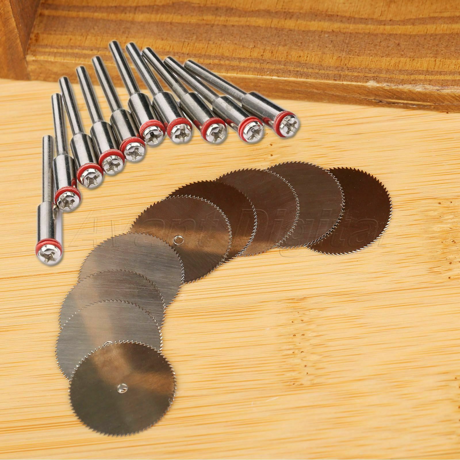 20pcs Rotary Tool Accessories Kit 22mm Cut Off Wheel Disc & 10pcs 2.35mm Mandrel