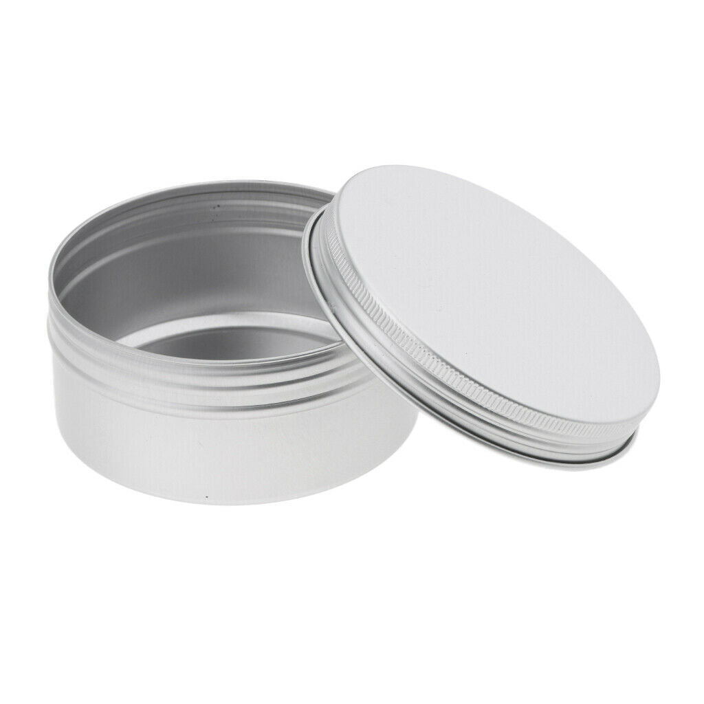 30ml Aluminum Cosmetic Tin Pot Lip Balm Jars Container Box Oil Wax Tins 24x