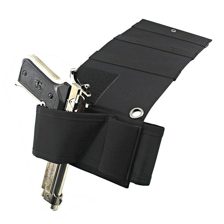 1x Adjustable Under Mattress Bed Seat Auto Car Seat Pistol Handgun Holster Cover