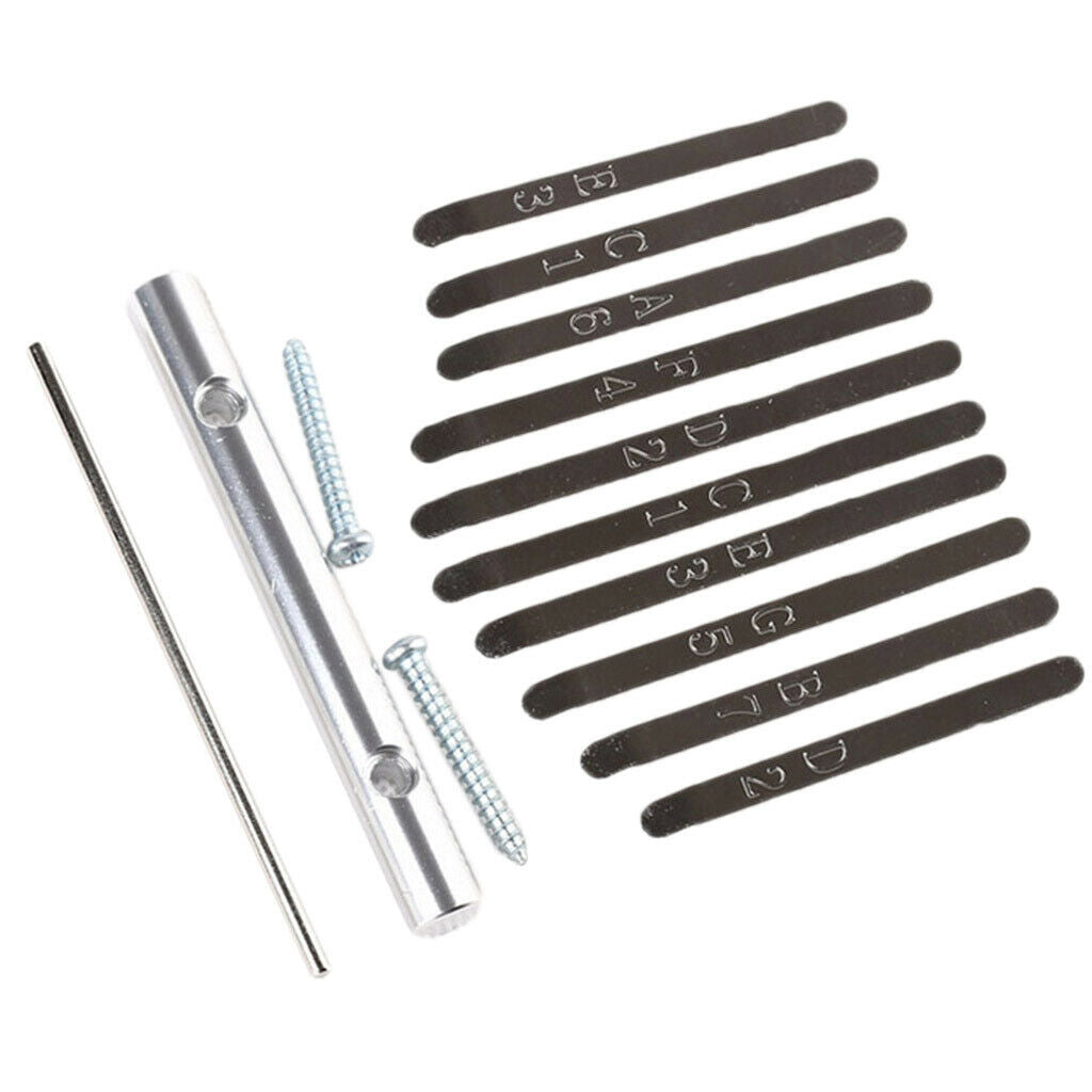 Thumb Piano Bridge Saddle 10 Keys Set Kit for Kalimba DIY Replacement Parts