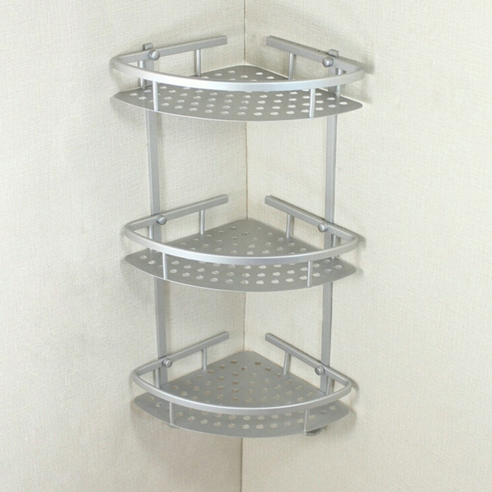 Bathroom Accessories Space Aluminum Shower Caddy Wire Basket Storage Shelves BDA