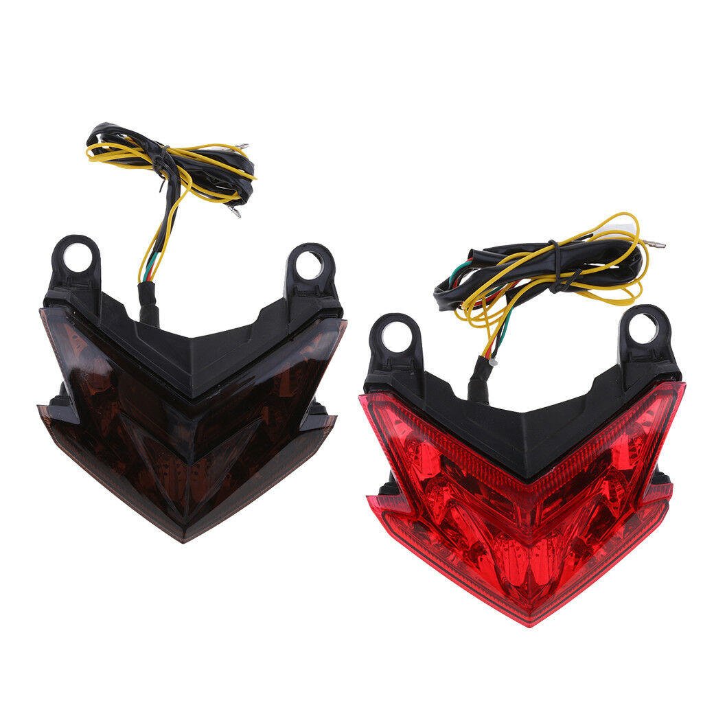 Led Integrated Tail Turn Signal Light For KAWASAKI Ninja ZX-6R Z800 Red Lens