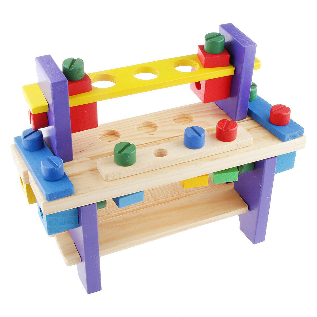 Baby Preschool Educational Wooden Combine Tools Nuts Sets Children Toys Gift