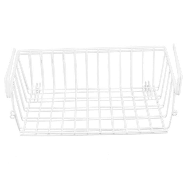 Under Shelf Storage Basket, 2 Pcs Under Cabinet Storage Wire Basket Organizer Q2