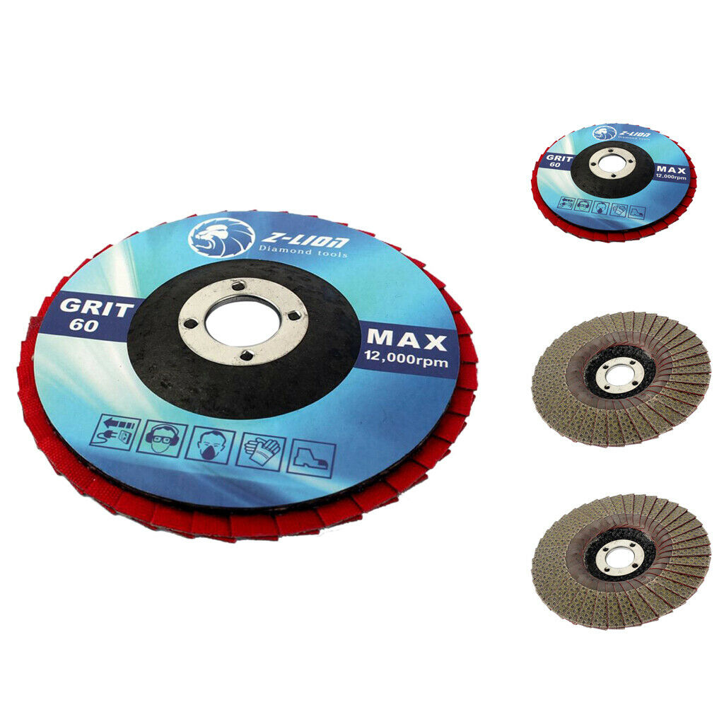 Angle Grinder Flap Sanding Disc Grinding Wheel Brush Sand Rotary 60# 100mm