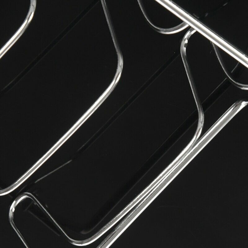 Plate Organizer 7 Slots Chrome Plated Dish Racks Countertop Drying Stand Q1L7L7