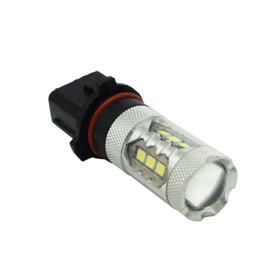 2Pcs P13W 16 LED Chips Bulbs 80W White for Chevy Camaro 2011-2013 Fog Lights DRL