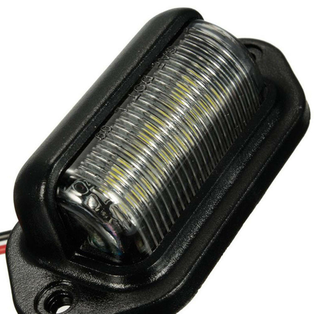2Pcs 6-SMD LED License Plate Tag Light Lamps Universal For Truck SUV Trailer Van