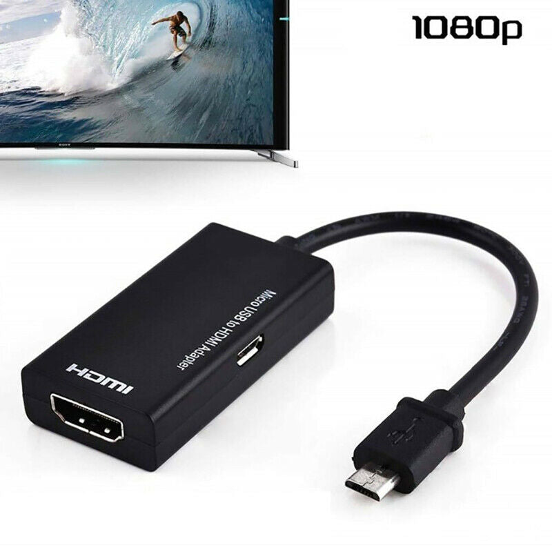 Micro USB to HDMI Adapter Converter Cable for Phone Smartphone HD .l8
