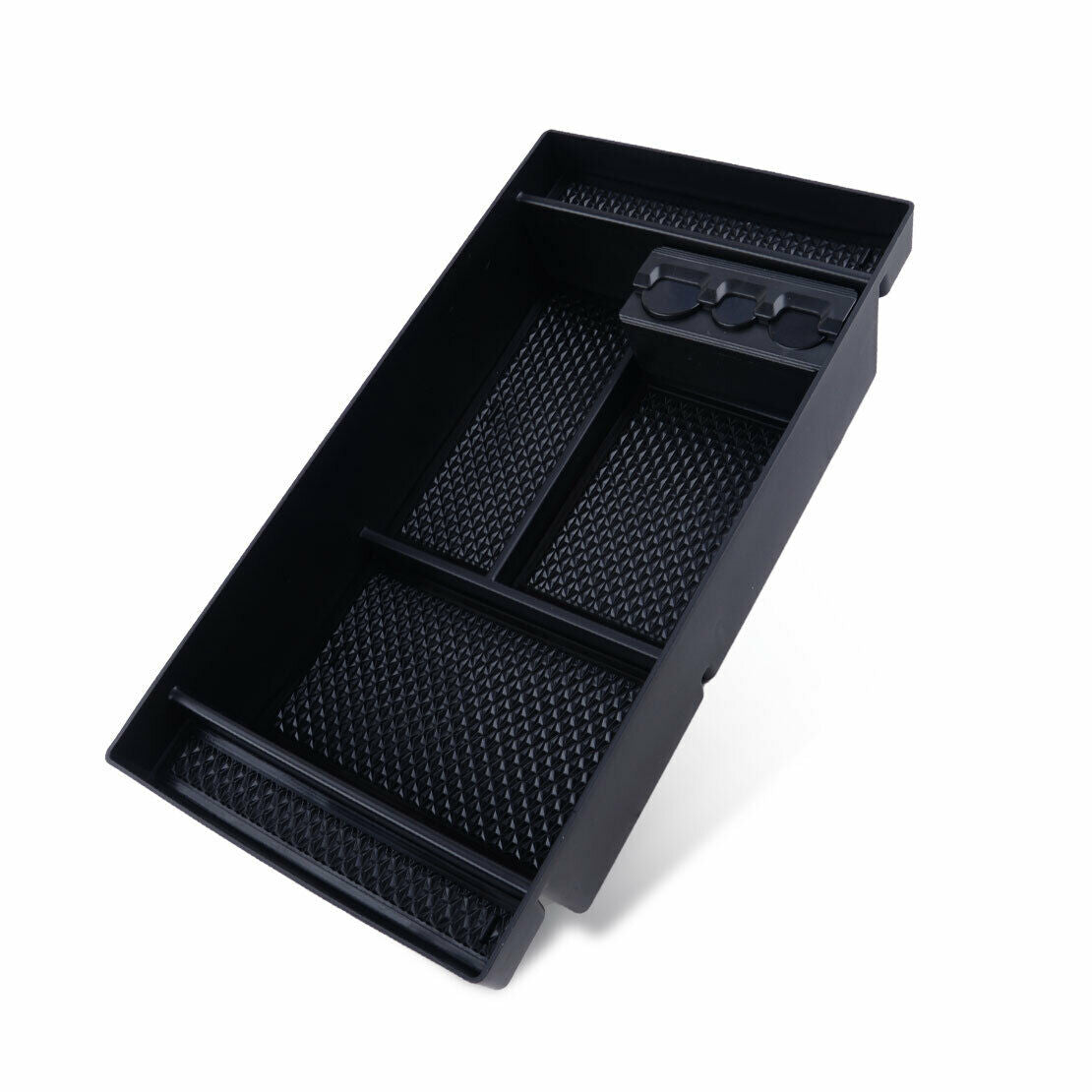Center Console Armrest Storage Box Fit For GMC Sierra 1500 Black New as