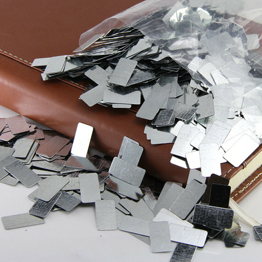 100PCS Galvanized Iron Sheet Panel Zinc Plated Metal Fittings Crafts 20*10*0.3mm