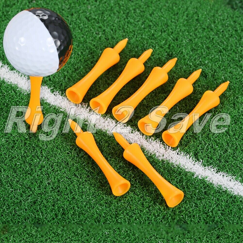 100Pcs/bag Plastic Step Down Golf Tees 70mm Height Control Practice Training