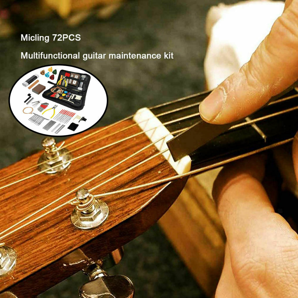72 Parts Guitar Tool Guitar Repair And Maintenance Tool Kit