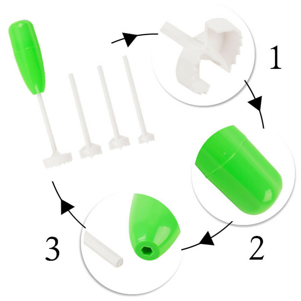 4Pcs Portable Fruit Vegetable Spiral Cutter Corer Spiral Digging Device
