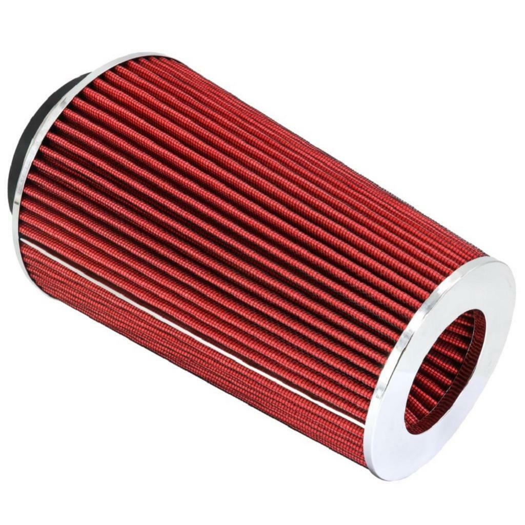 Red 76mm 89mm 101mm High Flow Universal Cold Air Intake Filter Cone