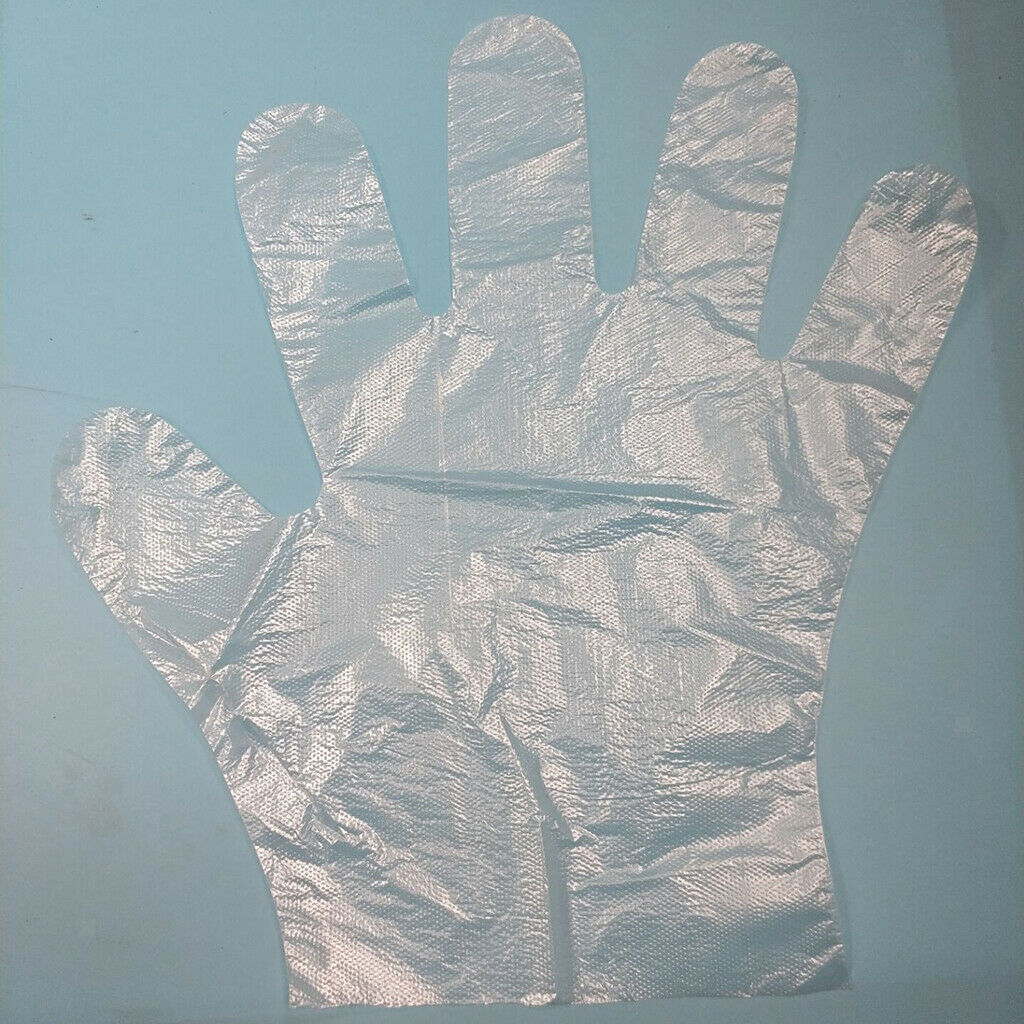 Set of 120 Soft Stretchy LDPE Protective Gloves for Hair Dye Kitchen Cooking