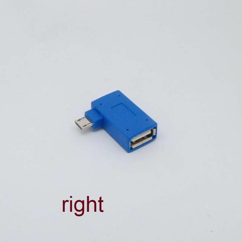 new 90Degree RIGHT Angle Micro USB 2.0 OTG Host Adapter&Power Phone Tablet