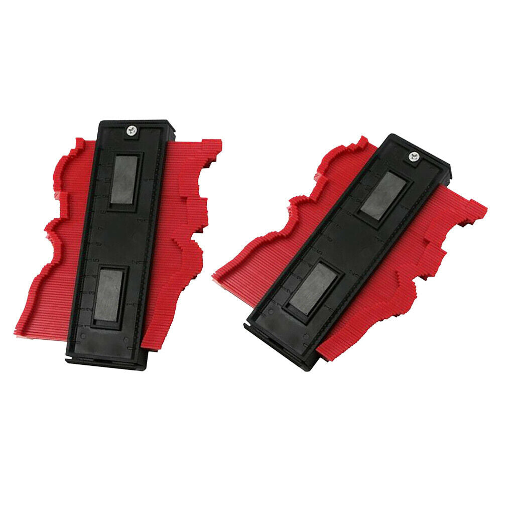 2 Pieces Duplicating Contours of Irregular Profile Measurement Gauge 120 Mm -