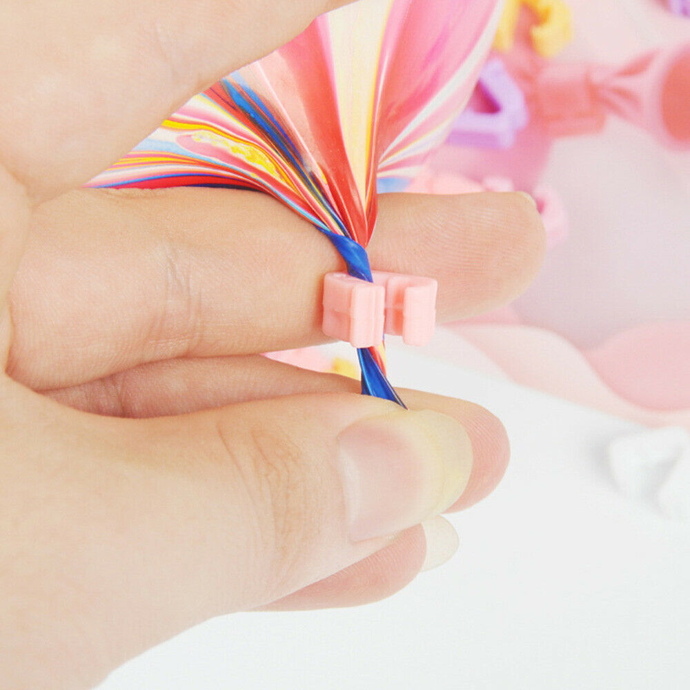100x Balloon Sealing Clamp Clip Tie Helium Gas Air Wedding Home Party Accessory