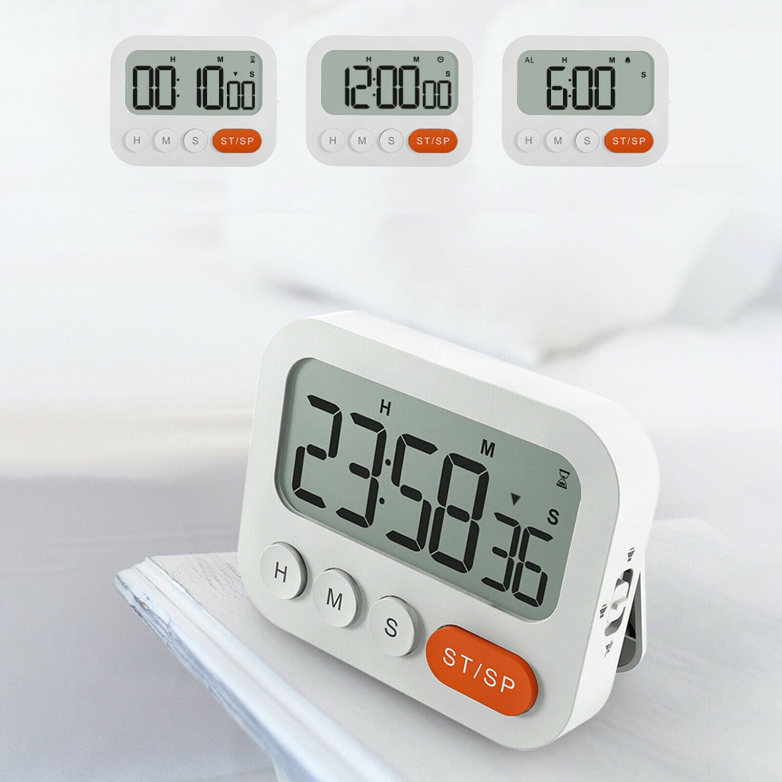 LED Display Kitchen Timer Cooking Gym Alarm Clock Stopwatch Time Counting