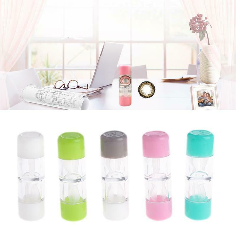 Cosmetic Contact Lens Container Holder RGP Hard Contact Lens Case Protective Box